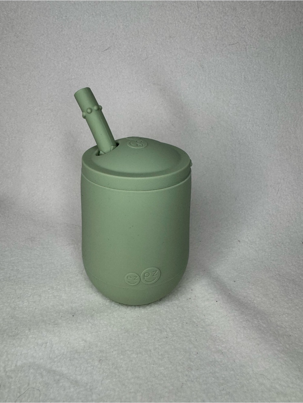 ezpz Mini Cup + Straw Training System Sage Silicone Toddler Baby Cup